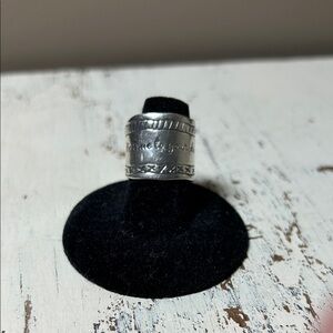 Silpada Silver Engraved Ring